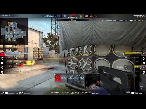 Zero Ninja Defuse HellRaisers vs Misfits @DreamHack ASTRO Open 2017