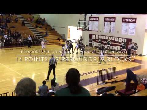 N'dea Jones #31 - 6'2" C/O 2017 Brookwood HS 2013 Mid-Season Highlights