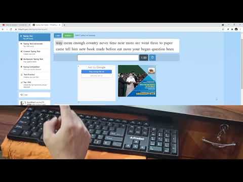 Typing test of 10 fast fingers - learn typing   #learntyping  #typingseekho