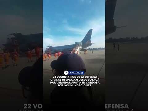 22 voluntarios de la Defensa Civil se desplazan desde Boyacá para apoyar en Córdoba por inundacione