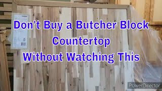 Acacia Butcher Block Countertop by Allen +  Roth