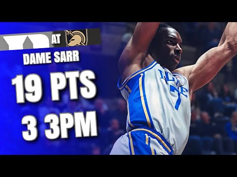 Dame Sarr Duke Highlights at Army