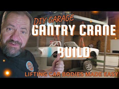 DIY Garage Gantry Crane Build / Lifting Car Bodies Made Easy