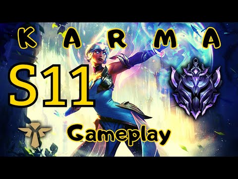 Karma Support S11 - Gameplay LoL Diamant Support