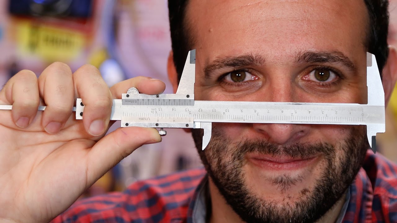 COMO USAR UM PAQUÍMETRO, a régua turbinada