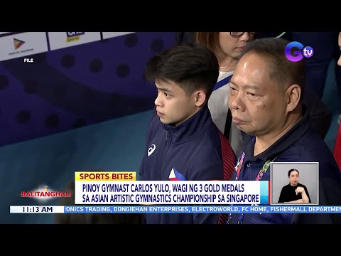 Pinoy gymnast Carlos Yulo, wagi ng 3 gold medals sa Asian Artistic Gymnastics… BT