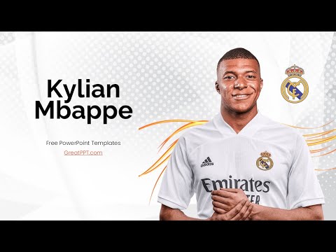 Kylian Mbappe Presentation Template by GreatPPT.com