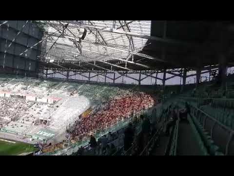 Śląsk Wrocław Pogoń Szczecin 1:1 7.05.2022 moc fanów Pogoni