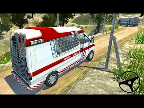 Animal Ambulance Driving Game 💨 real ambulancia todoterreno calles peligrosas  ➡️ android gameplay