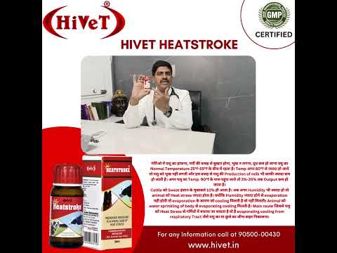 Hivet heatstroke homeopathic veterinary drops, packaging typ...