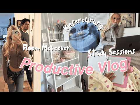 Produktives Wochenende ✨ Room Makeover, Lern-Marathon & OP beim Kieferchirurg 😭? MaVie Noelle