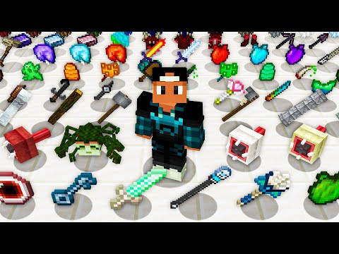 COLETEI TODOS OS ITENS LENDÁRIOS DO MINECRAFT