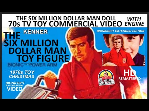 HD REMASTERED THE SIX MILLION DOLLAR MAN (LEE MAJORS) WITH ENGINE USA TV TOY COMMERCIAL /ADVERT