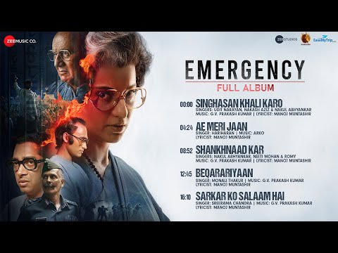 Emergency - Full Album | Kangana Ranaut, Anupam Kher, Shreyas Talpade | GV Prakash, Arko, Manoj M