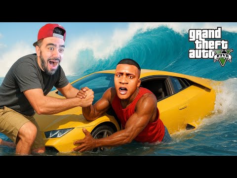 FRANKLININ EVINI SU BASTI ARABASINI KURTARDIM - GTA 5 MODS