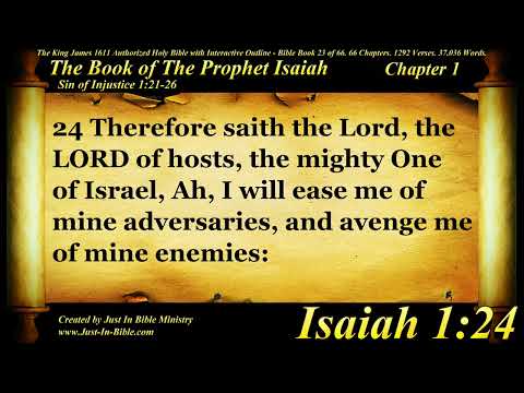 Prophet Isaiah 1-7 KJV, KJB - Holy Bible Book #23 - HD Audio Text Read Along Narration 2