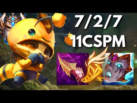 How to win? High CS, Low Deaths [Rank 1 Teemo vs Sion]