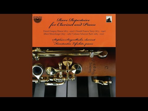 Clarinet Sonata in B-Flat Major, Op. 16: I. Allegretto