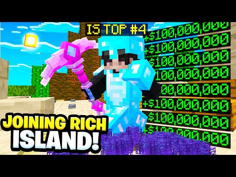 Rawbie joins mega-rich island in Minecraft