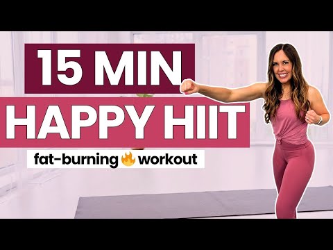 15-Min HAPPY HIIT Walk for Postpartum Moms | Low Impact, No Jumping, Fat-Burning Workout