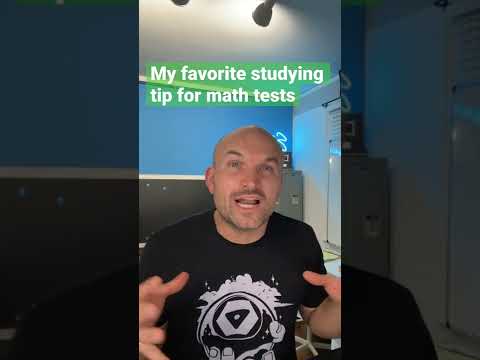 My favorite studying tip for math tests