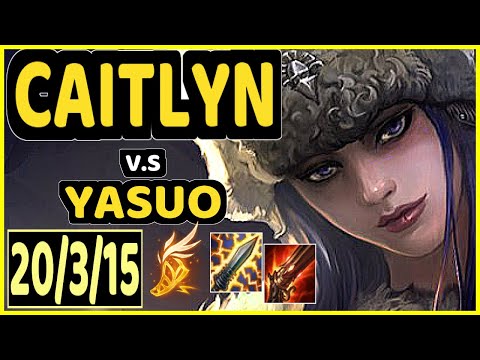 THEUSMA (CAITLYN) vs YASUO - 20/3/15 KDA BOTTOM ADC GAMEPLAY - BR Ranked GRANDMASTER