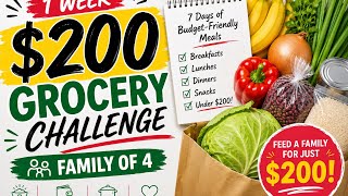 Can I Feed My Family of 4 on $200 a Week? | August Grocery Challenge
