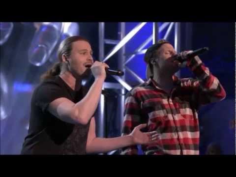 The Voice Norge 2012 - Aleksander W.Å (26) og Vegard L.N (37) - Duell - Hey ya [HQ]