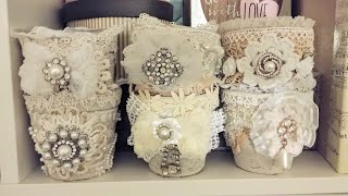 Shabby Altered Peat Pots