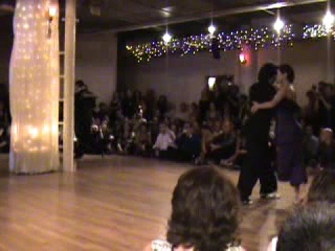  Analía Centurión,    Gabriel Missé,    Dana Frigoli,    Pablo Villarraza,    Fabian Salas,    and  Maria Paz Giorgi  are  dancing  to  the  tango  "  Golgota  "