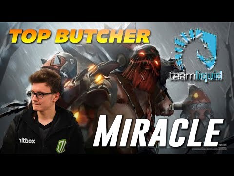 Miracle Pudge TOP ROAM BUTCHER PLAYS Dota 2
