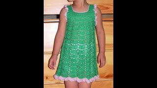Crochet Patterns| free |crochet baby Dress| 3858