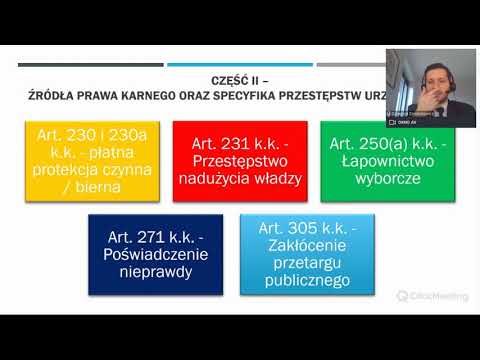 Bezpieczny samorząd/uczciwy urzędnik – przestępstwa urzędnicze w polskim prawie karnym cz.2