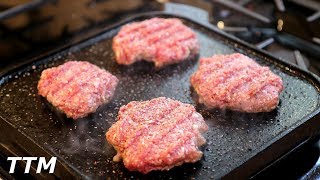 How to Make Smashburgers on the Stove Top Cast Iron Griddle~Easy Cooking