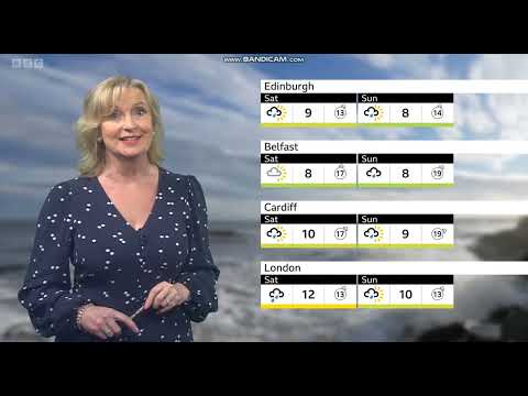 (HD) Carol Kirkwood BBC Weather January 4th 2023