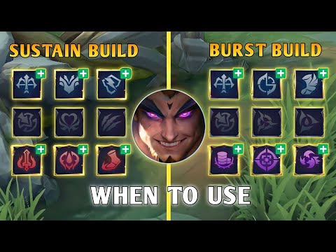 WHEN TO USE SUSTAIN OR BURST BUILD IN SOME SITUATION? | YU ZHONG TUTORIAL - MLBB