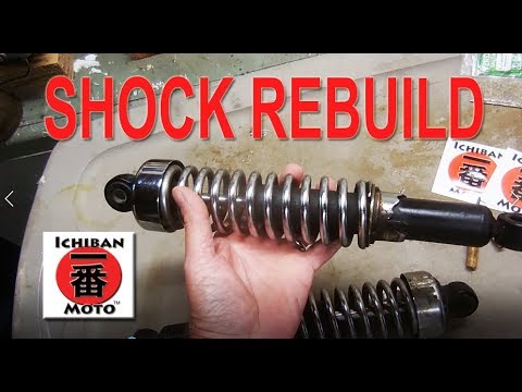 how to rebuild motorcycle shock absorbers (coil over struts)