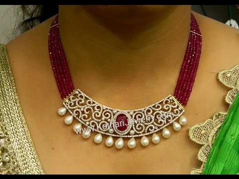Episode ruby beads diamond emerald jewellery designs