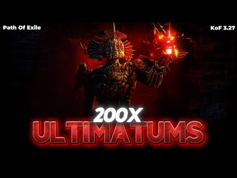 I ran 200x ULTIMATUMS so you don't have to...[ POE 3.27 ]