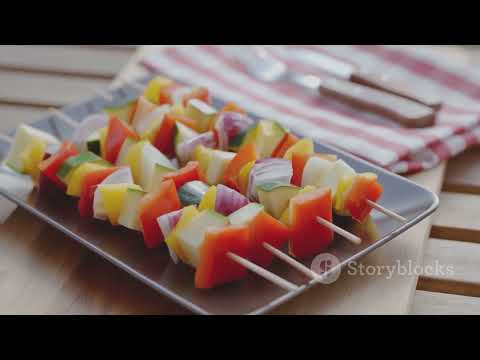 Fruit Kabobs with Yogurt Dip / A Healthy Recipe