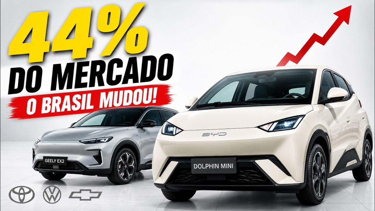 BYD alcança Top 4 do mercado automotivo brasileiro em maio de 2026 com 21.704 emplacamentos