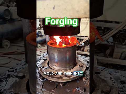 Forging a large iron rivet #rivets #forging