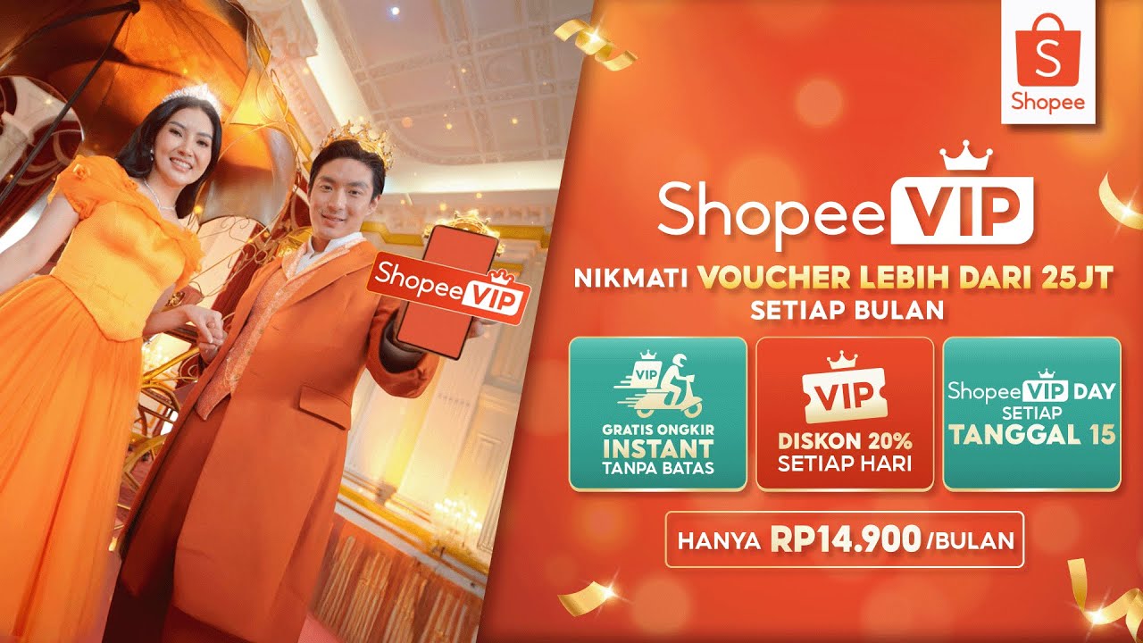 Nikmati Voucher Lebih Dari 25JT Setiap Bulan Hanya Dengan Rp14.900/bulan di Shopee VIP!