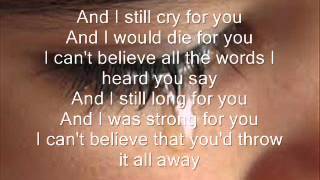 if i cry a thousand tears lyrics
