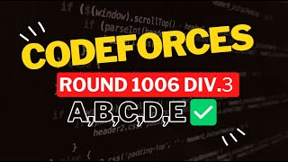 Download the video "Codeforces Round 1006 (Div. 3) || Editorial for Problem A,B,C,D,E"