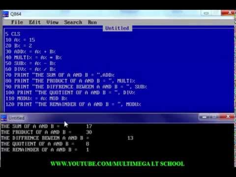 Operator In Qbasic Tutorial8