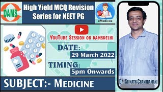 Download Lagu Medicine | High Yield MCQ Revision Series for NEET PG || Dr Srinath Chandramani Thumbnail