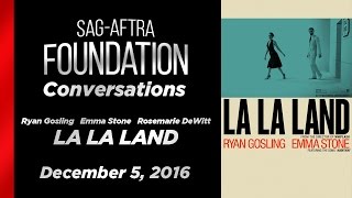 Conversations with Ryan Gosling, Emma Stone and Rosemarie DeWitt of LA LA LAND video