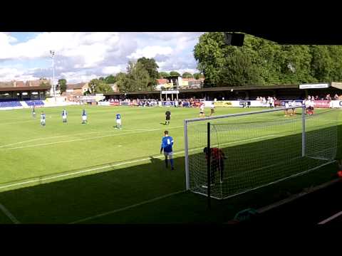 Andre McCollin's hat-trick goal. KIngstonian vs Grays Athletic