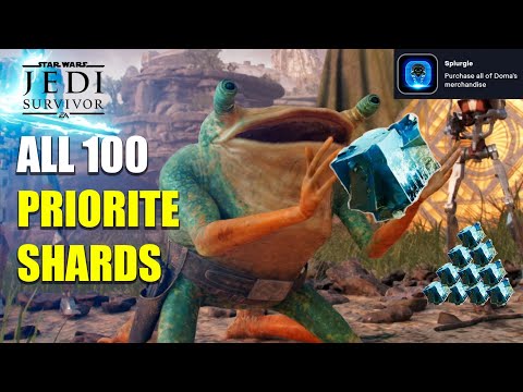 100 Priorite Shard Guide - ALL Locations FAST - Splurgle Trophy | Star Wars Jedi Survivor